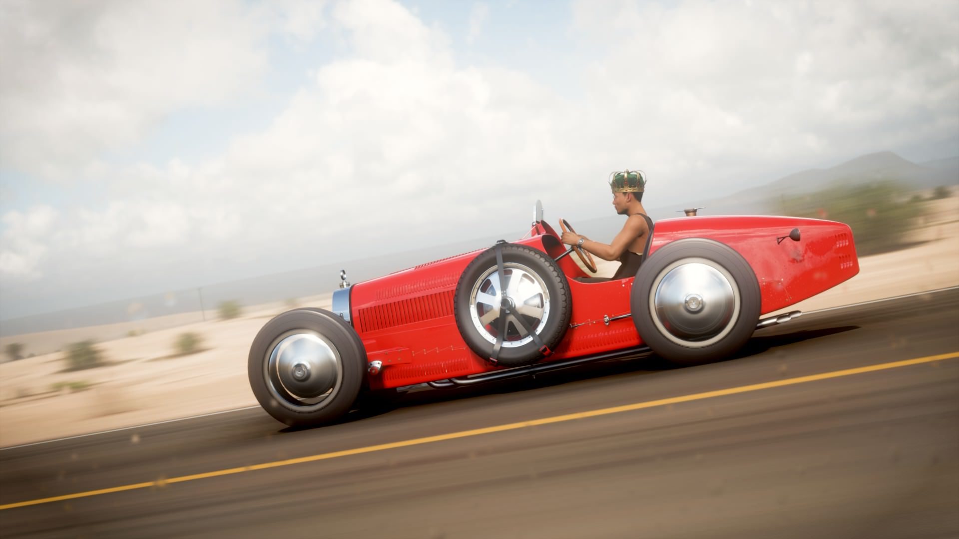 Vibing at 120MPH in a vintage Bugatti