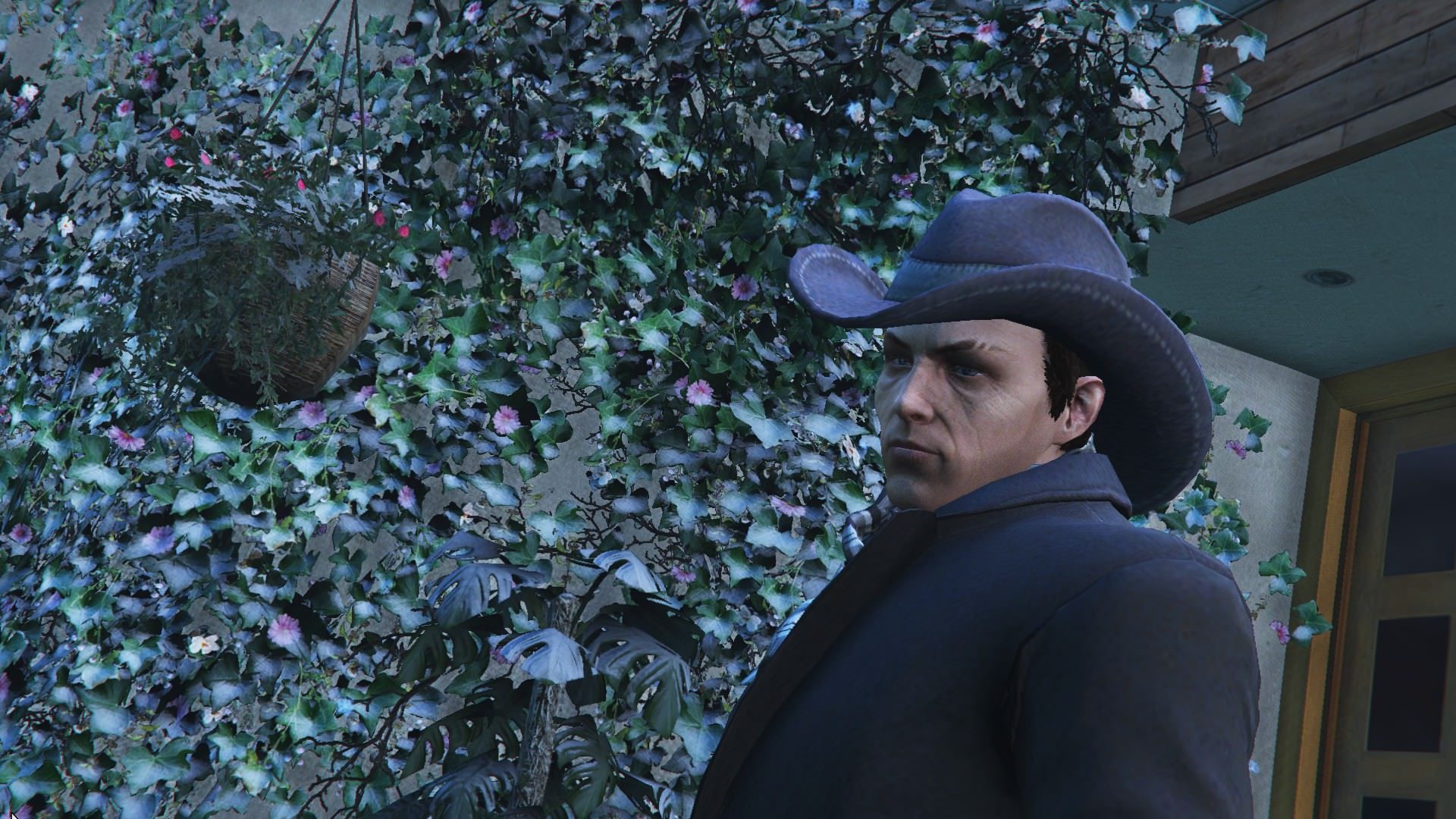 Visiting fellow co-worker Franklin on an icy Los Santos day 2