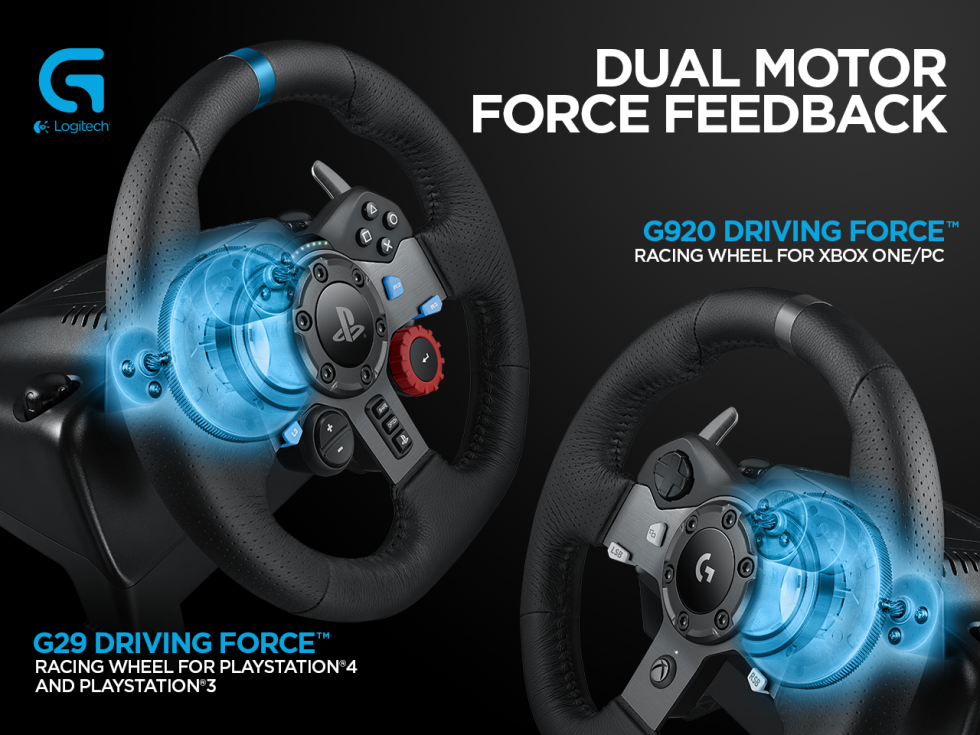 Logitech G27 on PS4 and Xbox ONE with Force Feedback