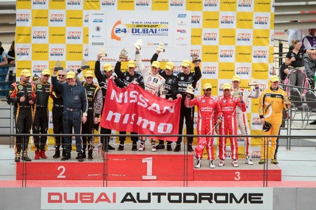 GT Academy 2014 Dubai podium celebration