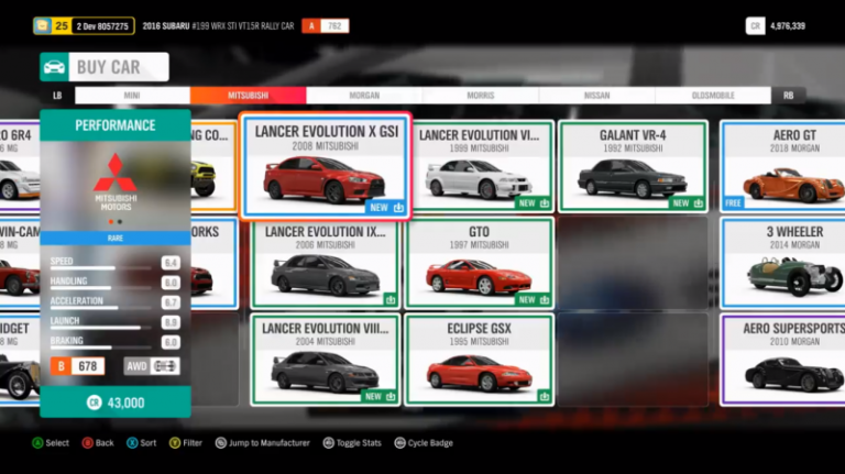 Mitsubishi Returns to Forza Horizon 4; Seven Free Cars Coming January ...