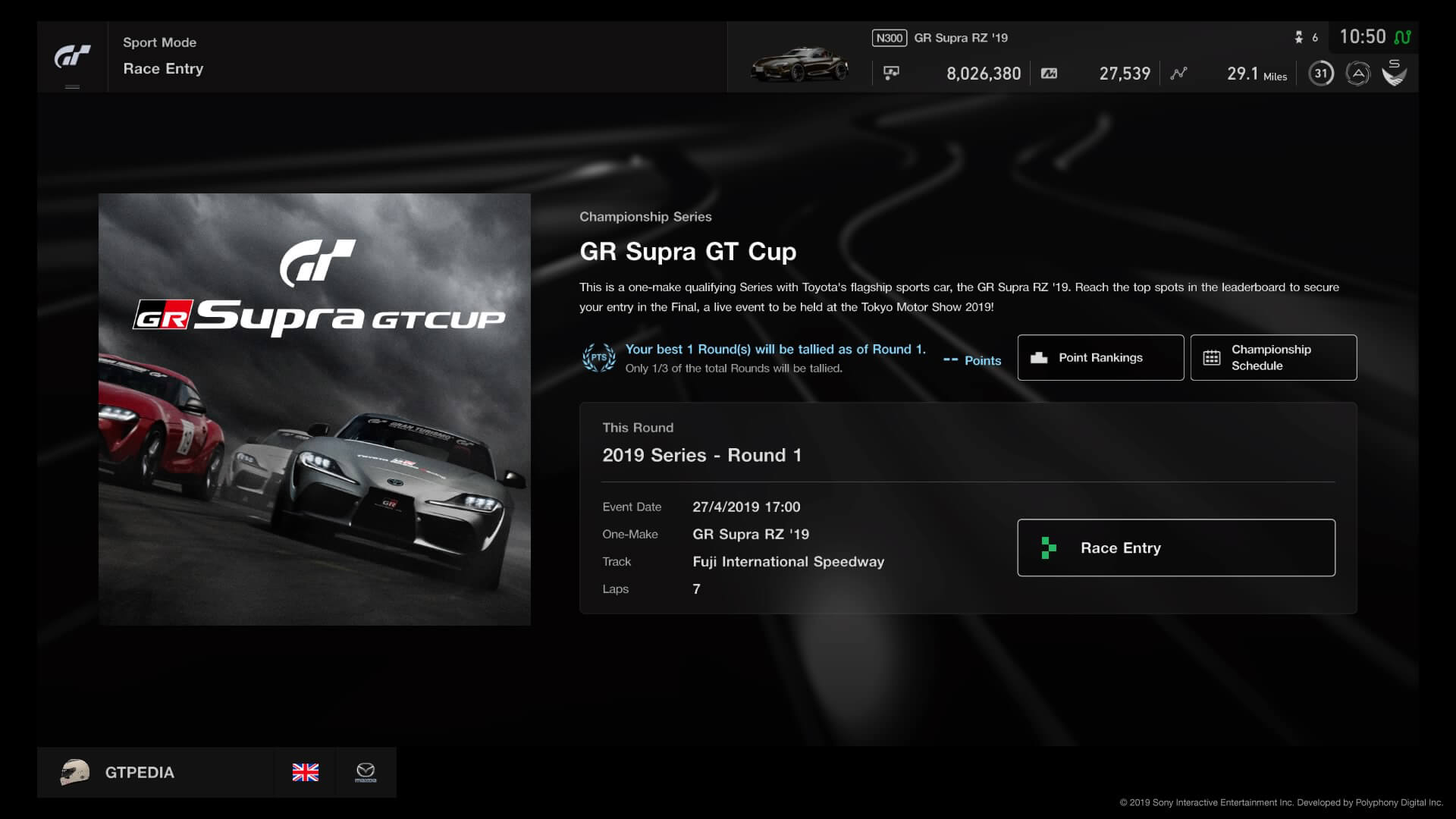 Toyota GR Supra GT Cup Schedule Revealed for GT Sport, Starts April 27 ...