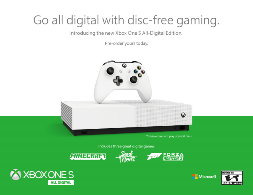 xbox all digital game pass