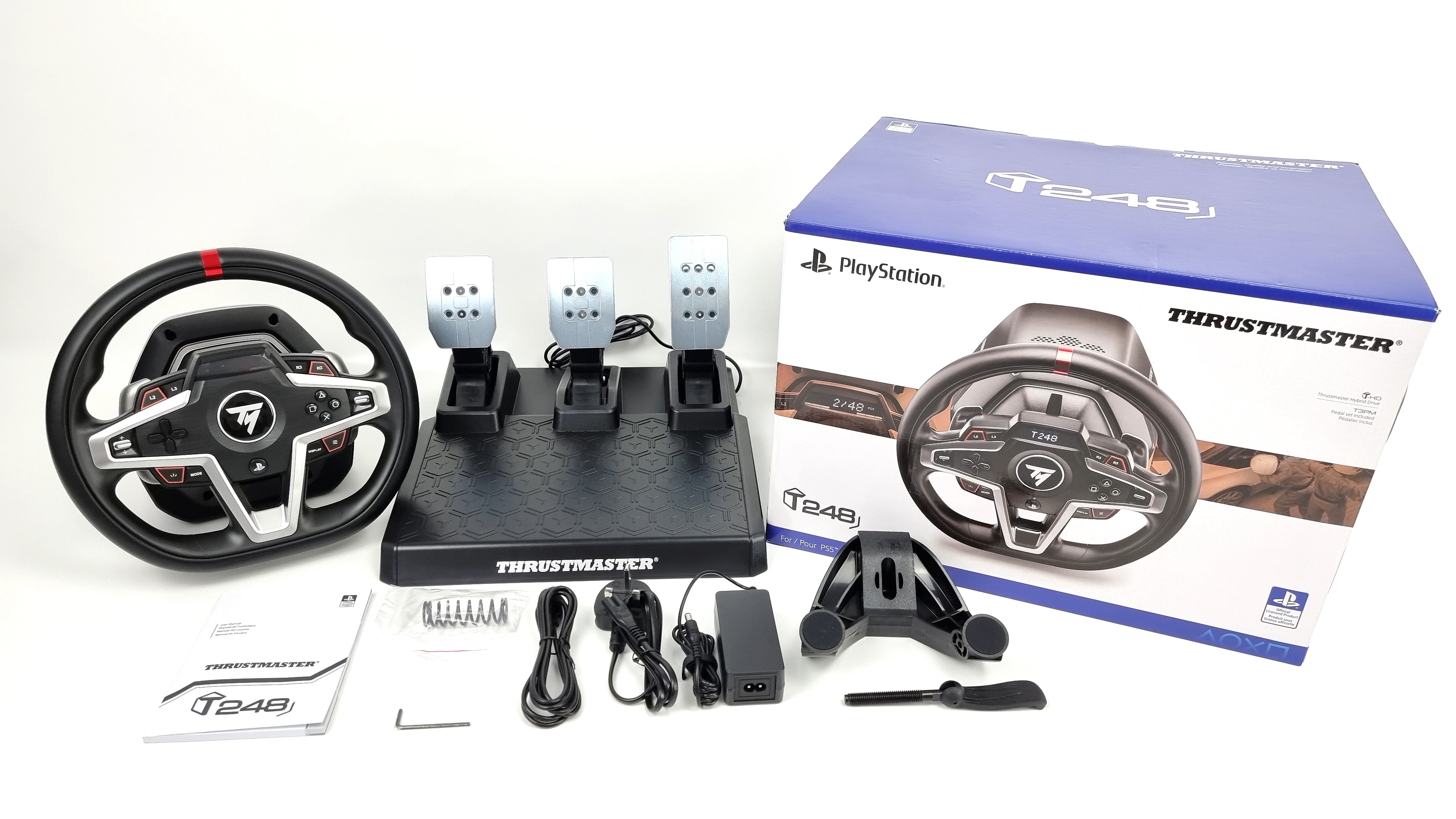 ThrustMaster T248 - Wheel and pedals set - wired - for PC, Sony PlayStation  4, Sony PlayStation 5