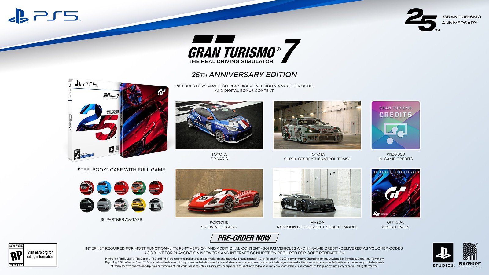 Gran Turismo 7 file size and PS5 preload date revealed