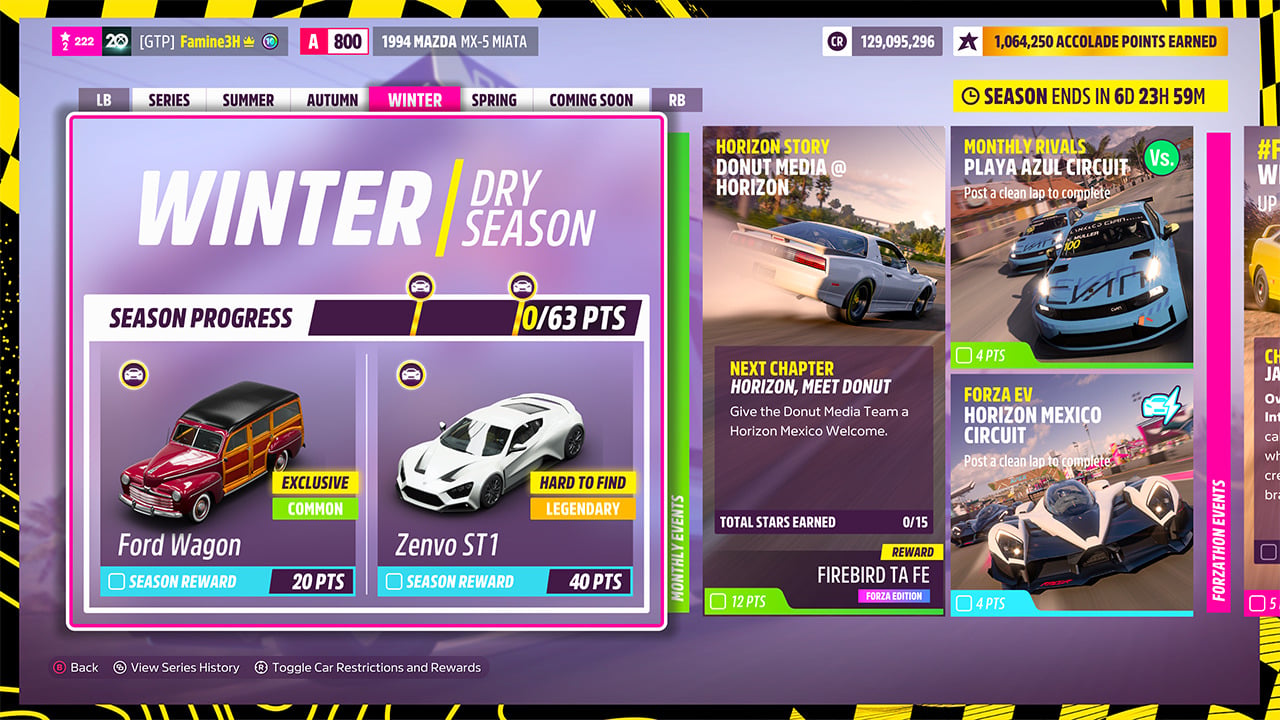 Forza Horizon 5 Season Change: Donut Pass Go – GTPlanet